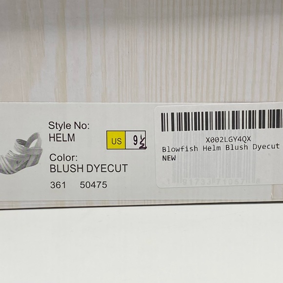 Blowfish Malibu Helm Blush Strappy Wedges 9 1/2 - Picture 14 of 16